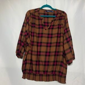 Eloquii Cotton Flannel Top